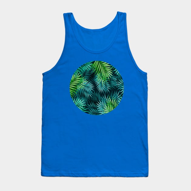 Exotic Palm Leaves Tank Top by Blue Planet Boutique